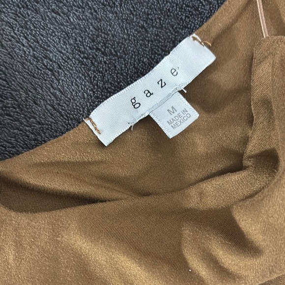 Women's Tan Spaghetti Strap‎ Top - Picture 2 of 2